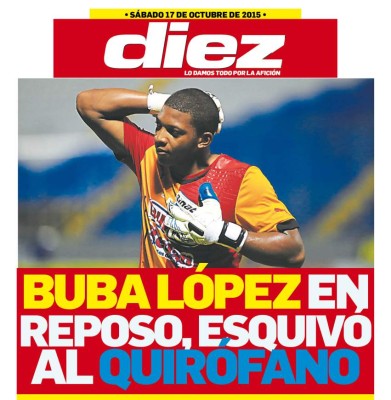 Las portadas digitales de diario DIEZ de este sábado 17 de abril de 2015