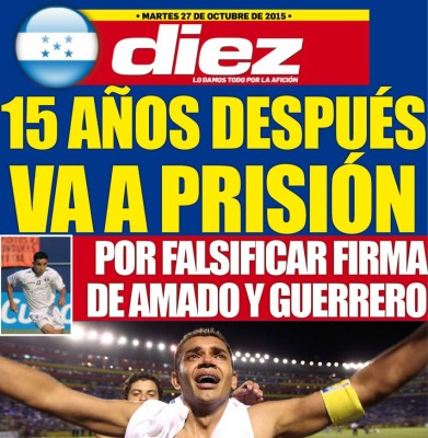 Portadas digitales de DIEZ de este martes 27 de octubre