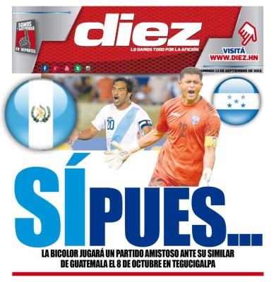 Portadas digitales de diario DIEZ de este domingo