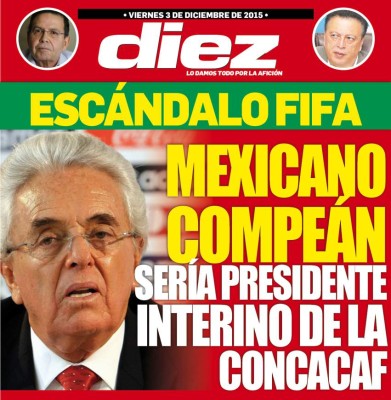 El escándalo de Rafael Callejas y ALfredo Hawit destaca en nuestras portadas digitales