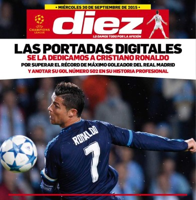 Las portaditas digitales de DIEZ para este miércoles 30 de septiembre