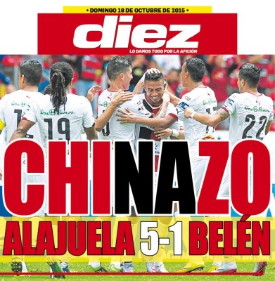 Portadas digitales de diario DIEZ del domingo 18 de octubre de 2015