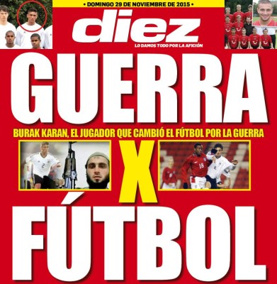 Las portadas digitales de DIEZ para hoy domingo 29 de noviembre