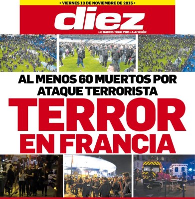 Las portadas digitales de este viernes 13 de noviembre de 2015
