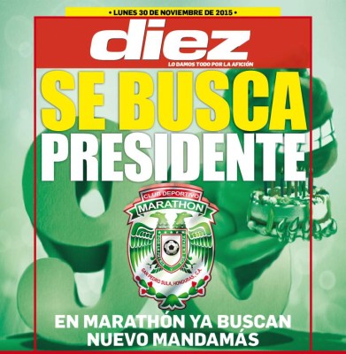 Así vienen las portadas digitales de DIEZ para hoy lunes 30 de noviembre