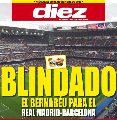 Portadas digitales de DIEZ de este miércoles 18 de noviembre