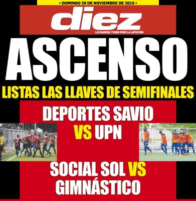 Las portadas digitales de DIEZ para hoy domingo 29 de noviembre