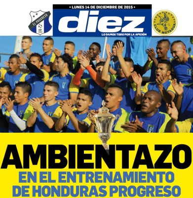 Las portadas digitales de DIEZ para hoy lunes 14 de diciembre
