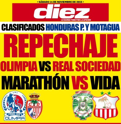 Portadas digitales de DIEZ de este sábado 14 de noviembre