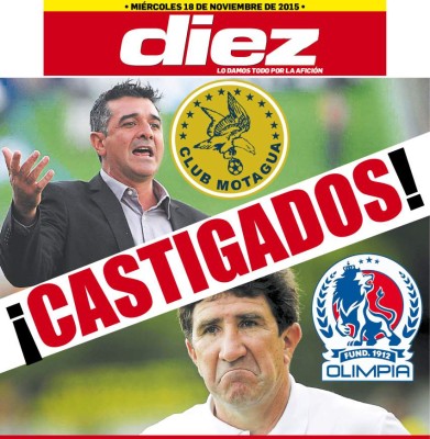 Portadas digitales de DIEZ de este miércoles 18 de noviembre