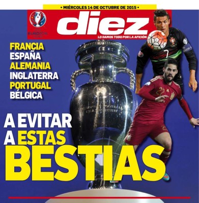 Las portadas digitales de DIEZ del miércoles 14 de octubre