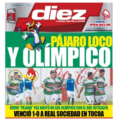 Portadas digitales de diario DIEZ de este domingo