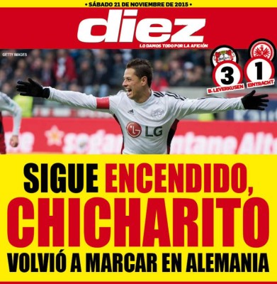 Las portaditas digitales de DIEZ para hoy sábado 21 de noviembre