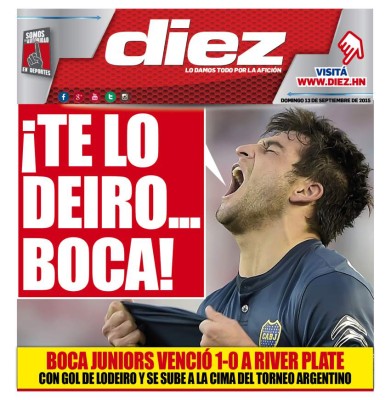 Portadas digitales de diario DIEZ de este domingo