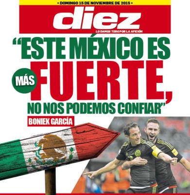 Las portadas digitales de este domingo 15 de noviembre de 2015