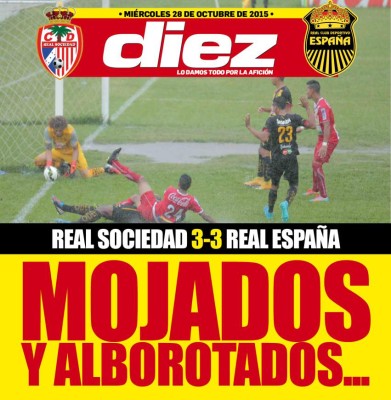 Las portadas digitales de diario DIEZ del miércoles 28 de octubre de 2015