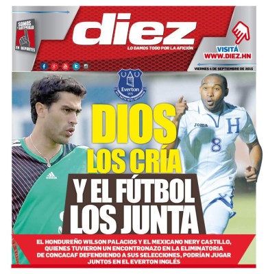 Las portadas digitales de DIEZ del viernes 4 de septiembre