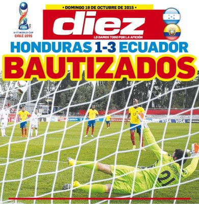 Portadas digitales de diario DIEZ del domingo 18 de octubre de 2015