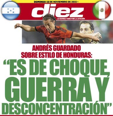 Las portadas digitales de este domingo 15 de noviembre de 2015