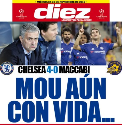 Las portadas digitales de DIEZ de este martes 24 de noviembre