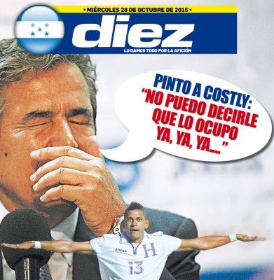 Las portadas digitales de diario DIEZ del miércoles 28 de octubre de 2015