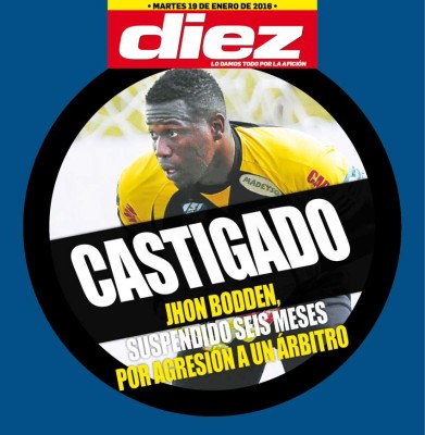 Portadas digitales de DIEZ de este martes 19 de enero