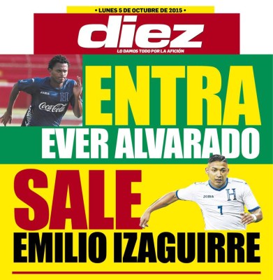 Las portadas digitales de DIEZ de este lunes 5 de octubre de 2015