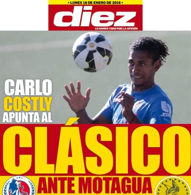 Las portadas digitales de DIEZ de hoy lunes 18 de enero