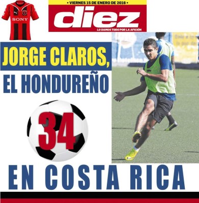Las portadas digitales de DIEZ de este viernes 15 de enero de 2016