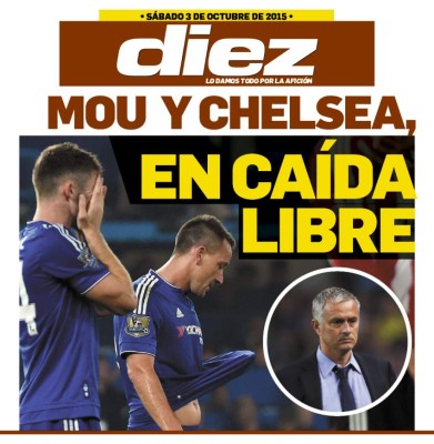 LAS PORTADAS DIGITALES DE DIEZ DE ESTE SÁBADO 3 DE OCTUBRE DE 2015