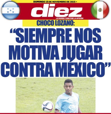 Las portadas digitales de este domingo 15 de noviembre de 2015