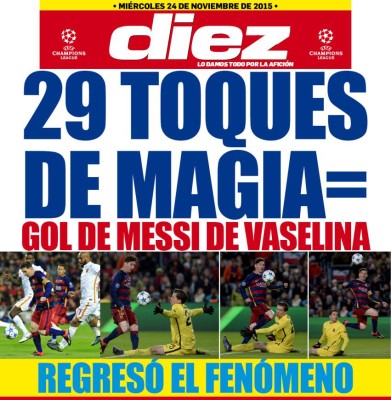 Las portadas digitales de DIEZ de este martes 24 de noviembre