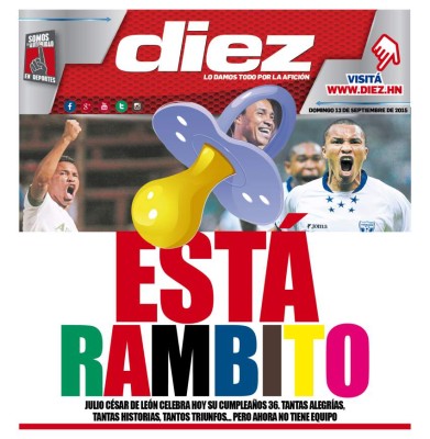 Portadas digitales de diario DIEZ de este domingo