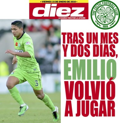 Las portadas digitales de DIEZ de este viernes 15 de enero de 2016