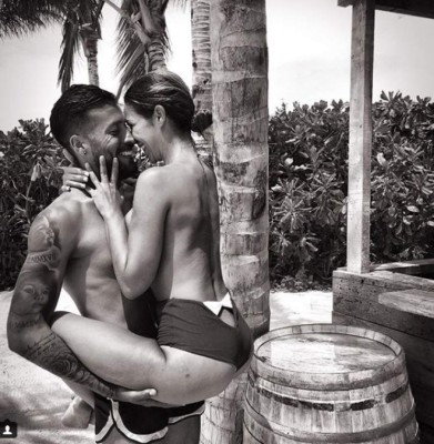 Boda privada e infartante luna de miel de Ezequiel Garay y Tamara Gorro en Maldivas