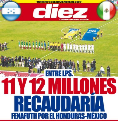 Las portadas digitales de este domingo 15 de noviembre de 2015