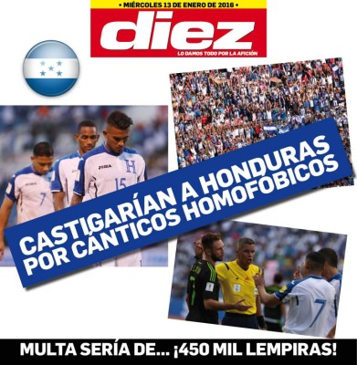 Portadas digitales de DIEZ del 13 de enero del 2016