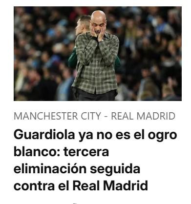 La 'Pepsadilla' continúa; ya no es el ogro blanco: lo que dice la prensa sobre el triunfo del Real Madrid sobre el City