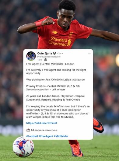 Fue campeón del mundo, jugó en Liverpool y hoy busca trabajo por redes sociales