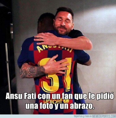 Los crueles memes del regreso de Ansu Fati en la goleada del Barcelona ante el Levante