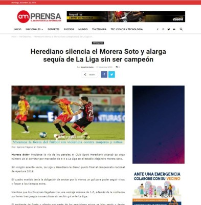 Lo que dicen los medios tras el título de Herediano ante Alajuelense