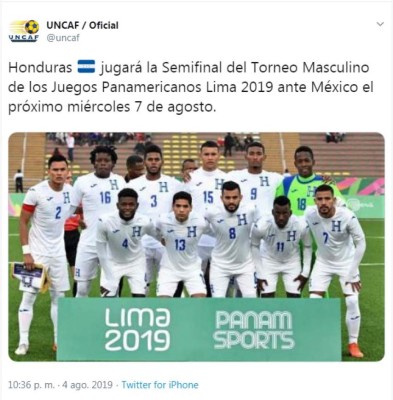 Honduras se enfrentará a México en los Panamericanos y esto dicen los medios