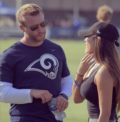 Conocé a la infartante Veronika Khomyn, novia del entrenador de Los Ángeles Rams
