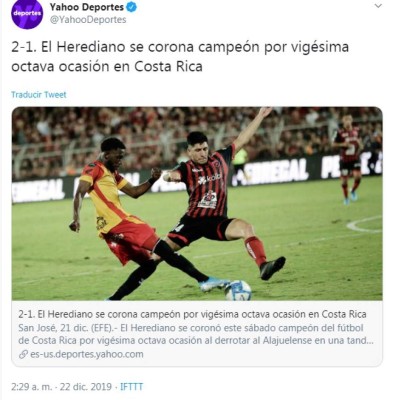 Lo que dicen los medios tras el título de Herediano ante Alajuelense
