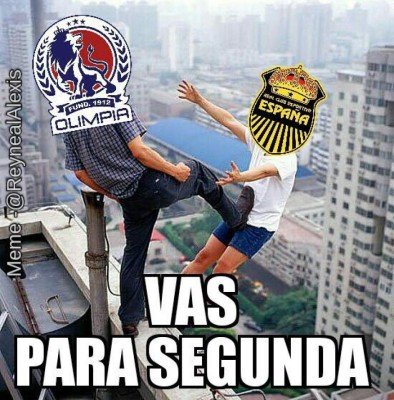 Los memes más graciosos que dejó la derrota de Real España ante Olimpia