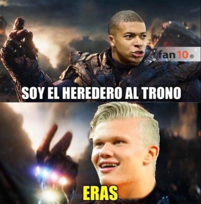 Los crueles memes donde Haaland humilla a Neymar y a Mbappé con su doblete en Champions