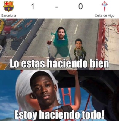 Memes: Destrozan a Luis Suárez por el buen partido de Dembéle con el Barcelona