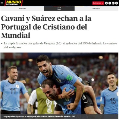 Así reaccionan los medios tras la eliminación de la Portugal de CR7 del Mundial