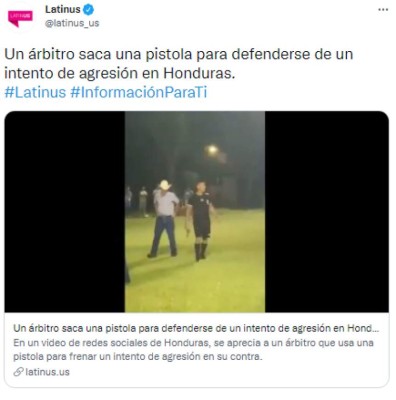 'Barbaridad en Honduras': La repercusión mundial que generó el árbitro que sacó una pistola en Copán&nbsp;&nbsp;