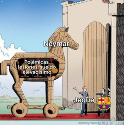 Barcelona y Bartomeu, las víctimas favortitas de los memes del fichaje de Neymar